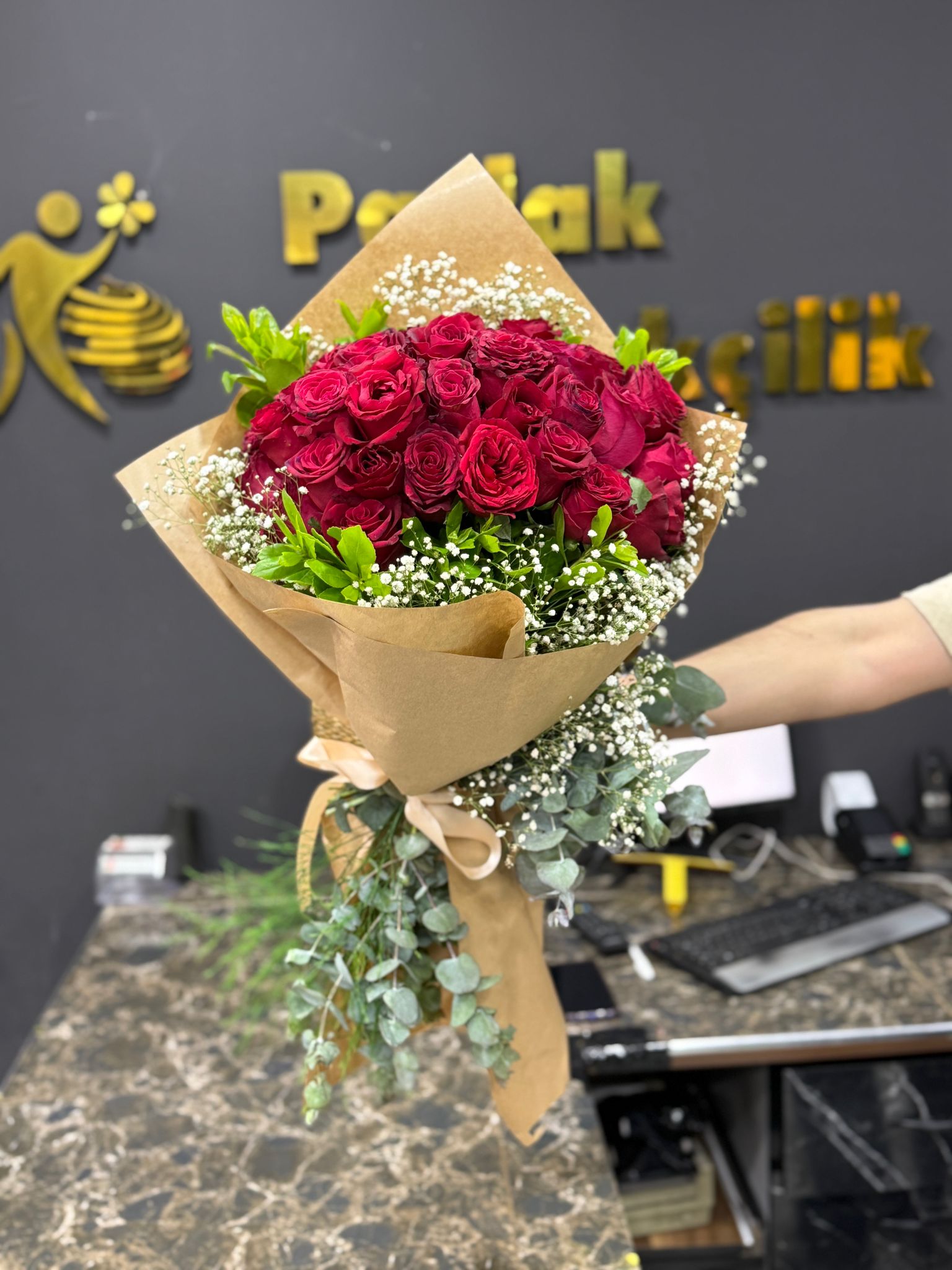 Premium 21 Krmz Gl Buketi