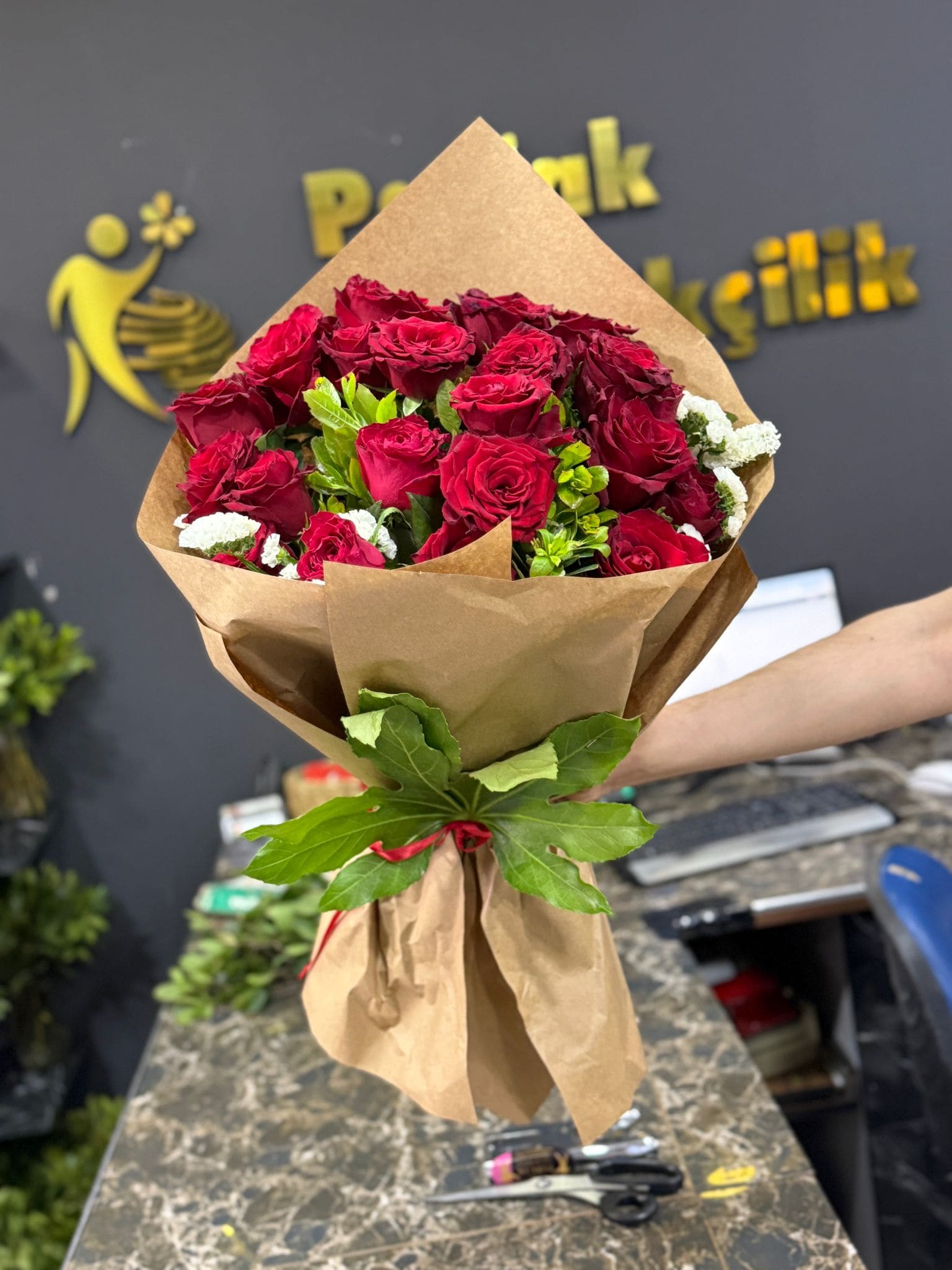Premium 21 Adet Krmz Gl Buketi
